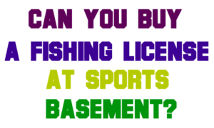 Can You Buy a Fishing License at Sports Basement?
